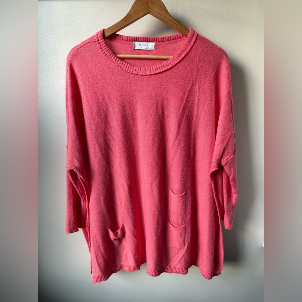 MERSEA Catalina Crewneck Sweater Coral Oversized Baggy Coastal One Size‎ OS